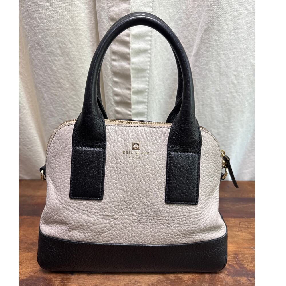 Kate Spade Black and Cream Satchel
